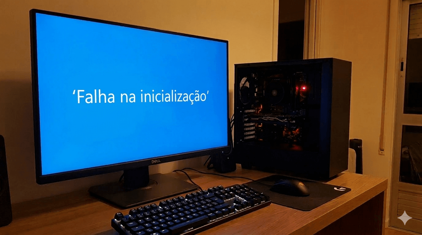 Computador com falha na inicialização