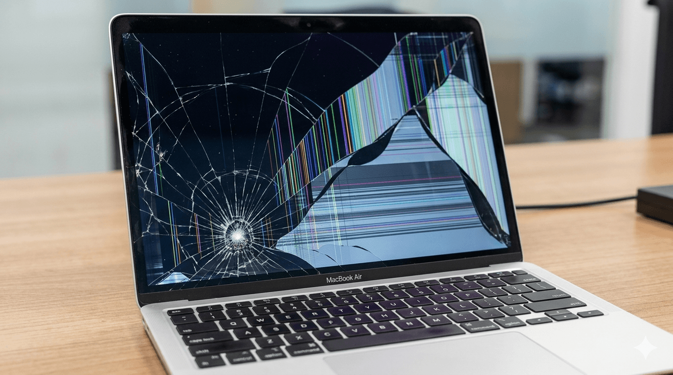 troca de vidro de MacBook Air